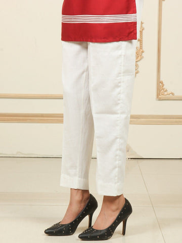 Winter Capri Trouser 494 White